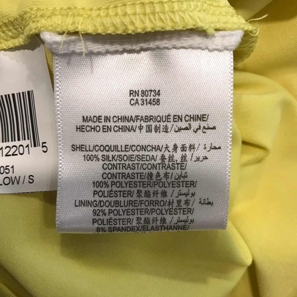 NEW! BCBG Max Azria Mini 100% Silk dress SZ S - Picture 6 of 8
